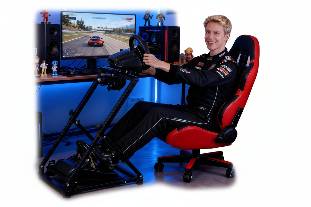 Trendbay Foldable Racing Wheel Stand Simulator for Logitech Thrustmaster