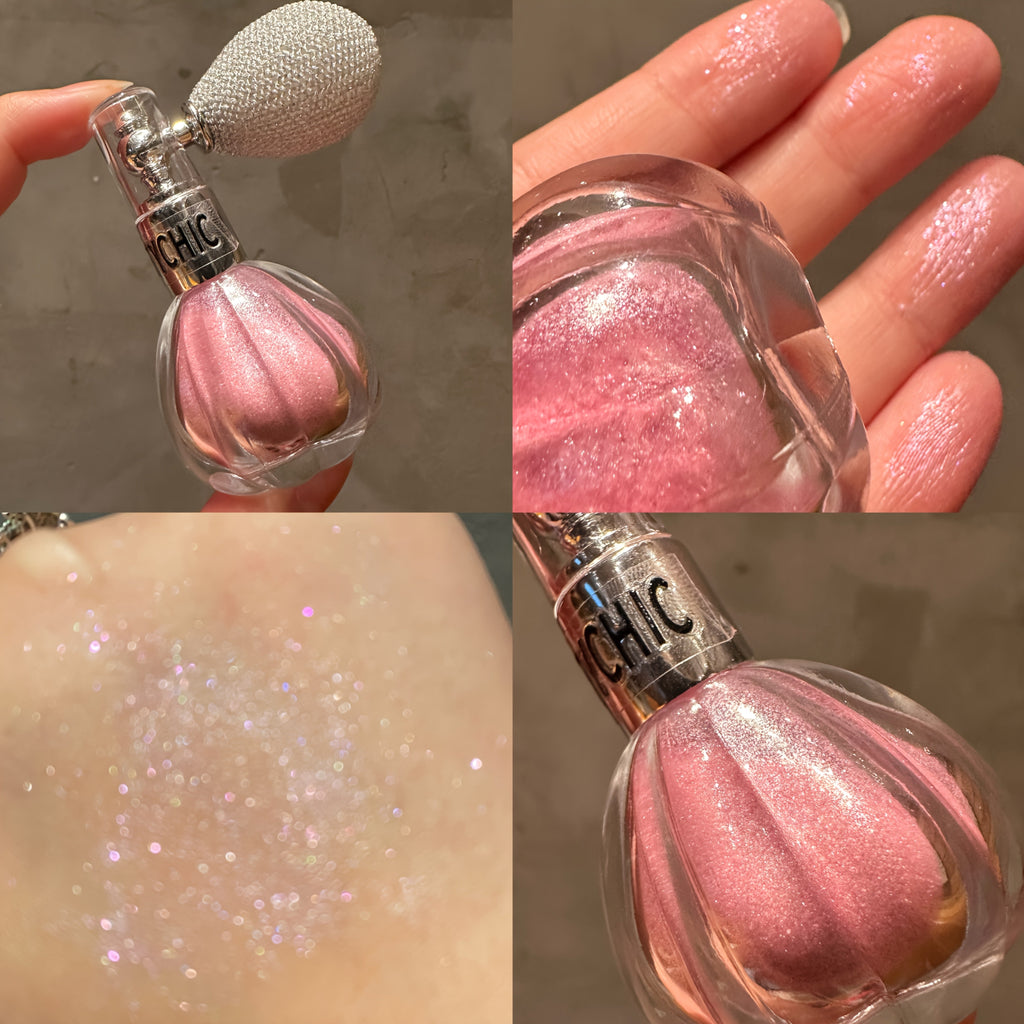 Trendbay Pink Pumpkin Bottle Highlighter Spray Fine Glitter Mist