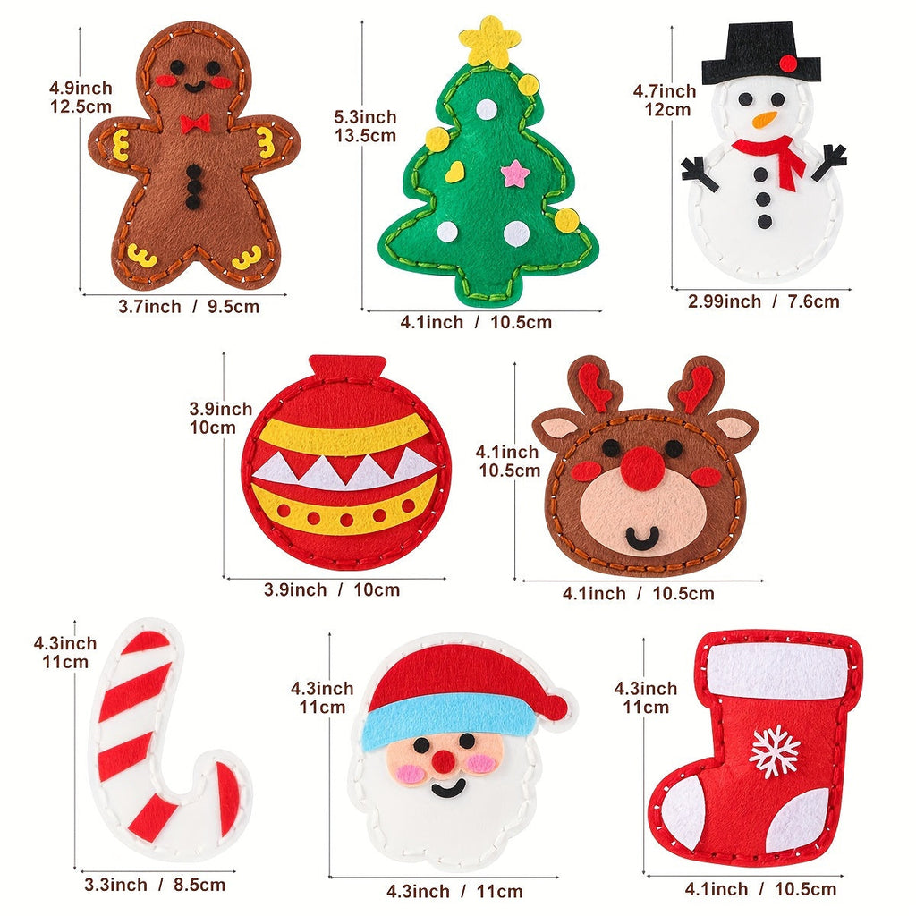 Trendbay DIY Christmas Sewing Kit for Kids Beginner Hand Sewing