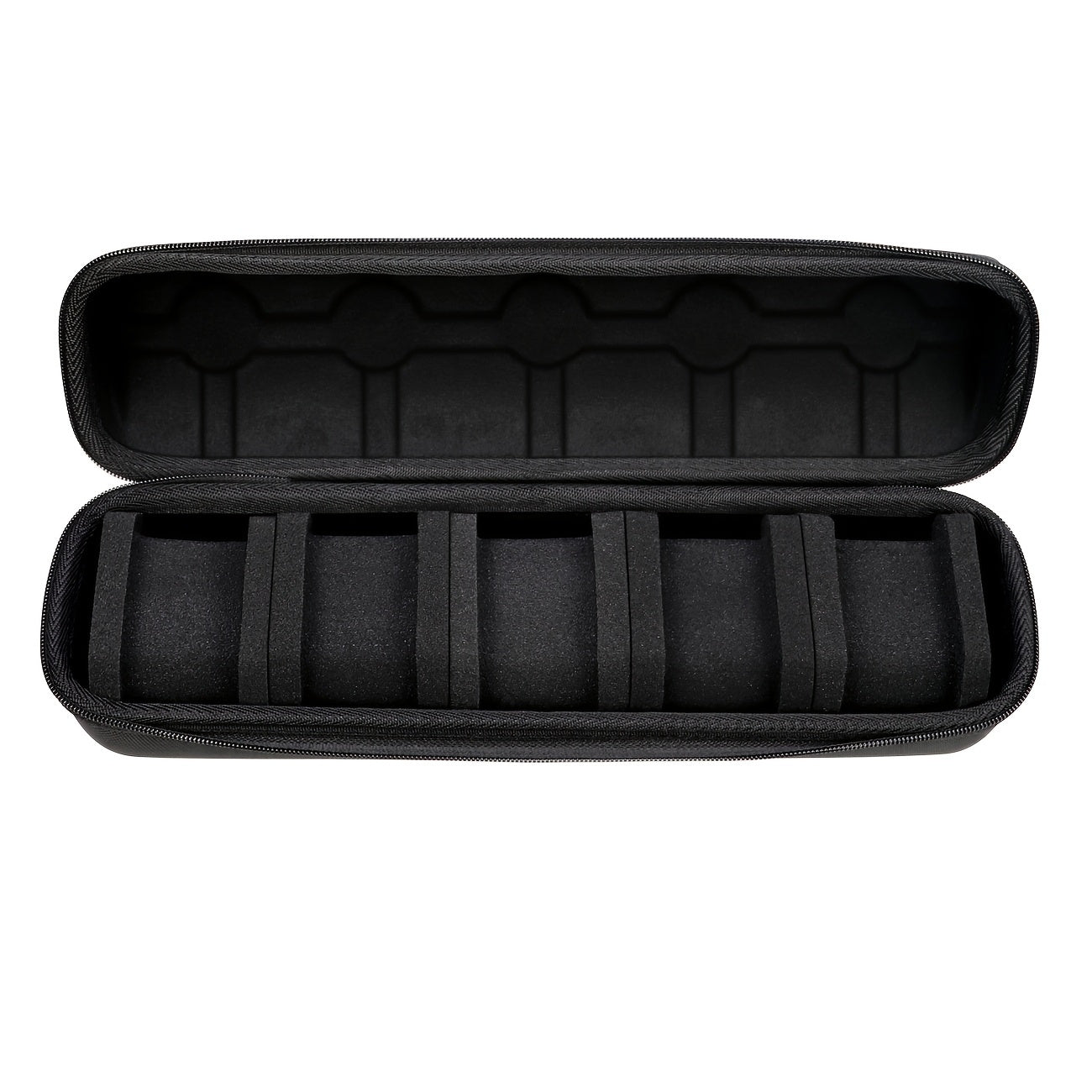 Trendbay 5-Slot Hard Shell Watch Travel Case – Portable Watch Organizer with Soft Cushions & Carry Handle