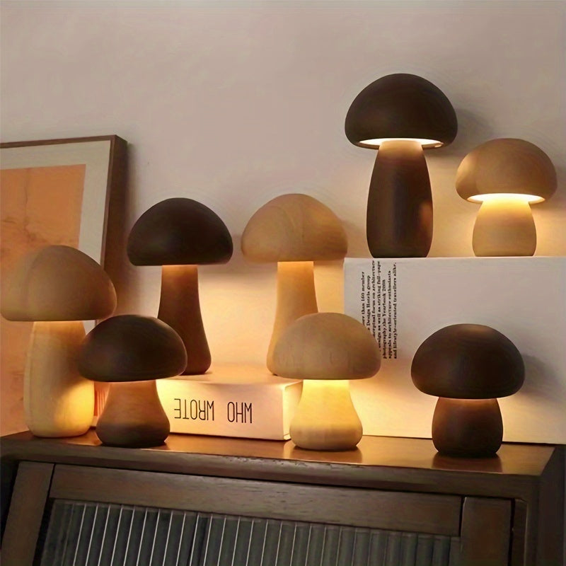 Trendbay USB Rechargeable Mushroom Lamp with Touch Control & Dimming