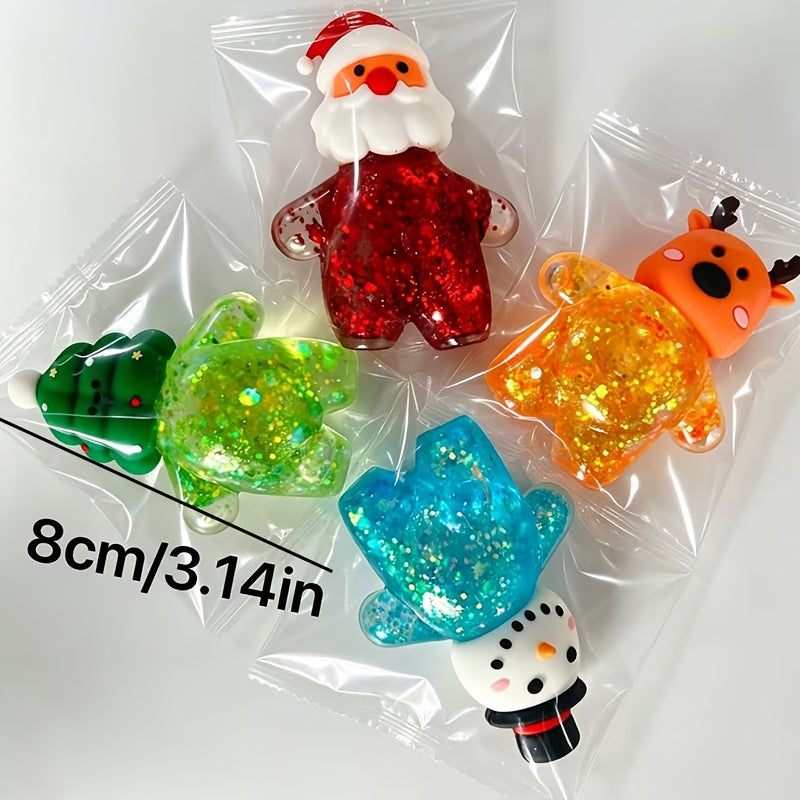 Trendbay 4-Piece Christmas Squishy Toy Set