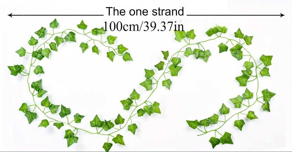 Trendbay 6-Piece Artificial Ivy Garland 100cm Lifelike Green Plastic Foliage