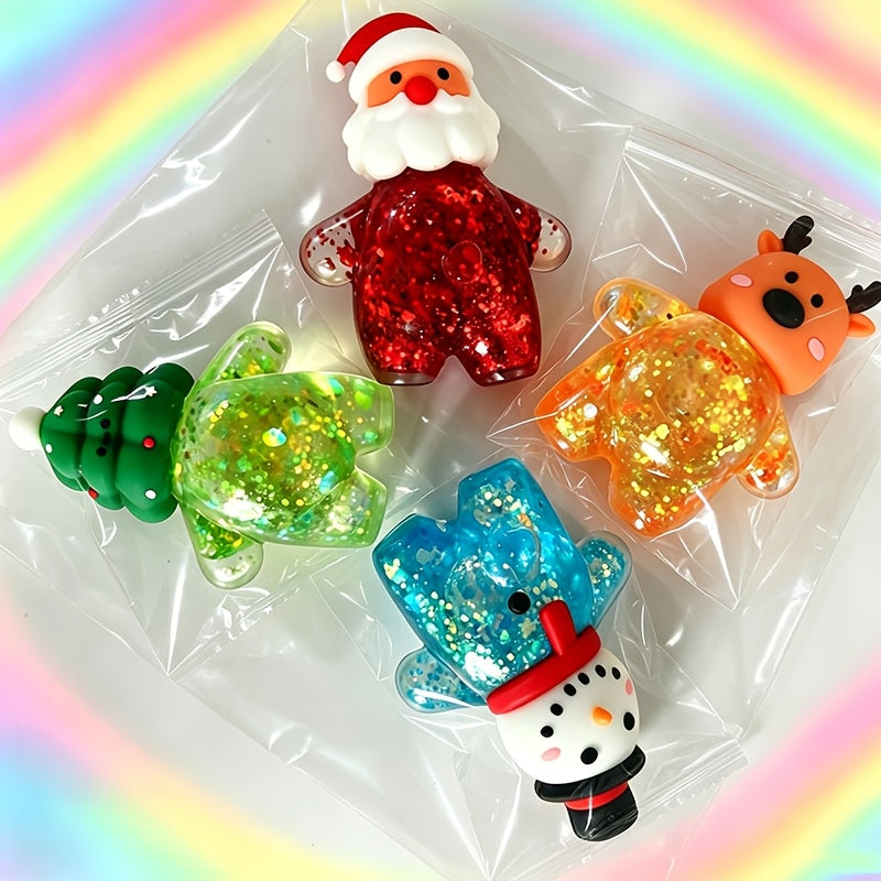 Trendbay 4-Piece Christmas Squishy Toy Set