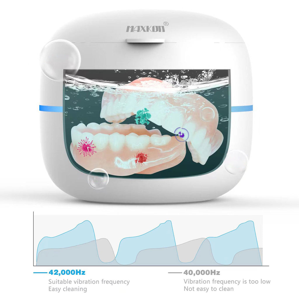 Trendbay Ultrasonic Cleaner Machine – 200ml Cleaning Device for Dentures, Aligners, Retainers, Jewelry & Watches