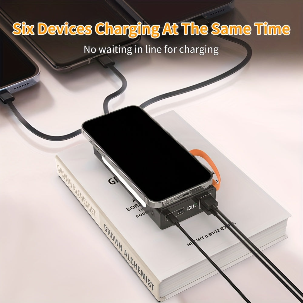 Trendbay 50000mAh Magnetic Power Bank – 22.5W Fast Charging, LED Display, Multi-Device Charging