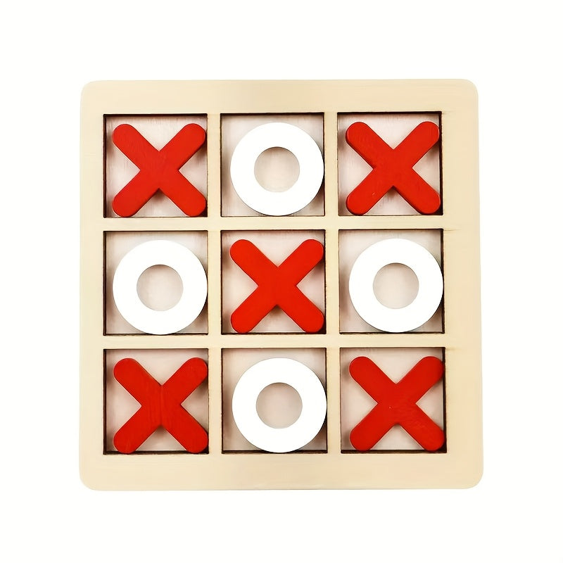 Trendbay Large Wooden Tic Tac Toe Board Family Game