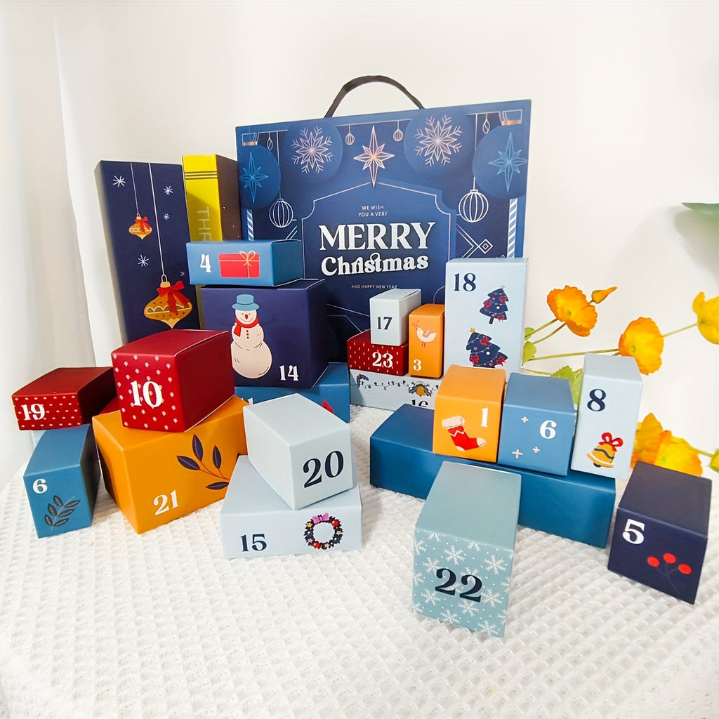 Trendbay Christmas Advent Calendar Countdown Gift Box with 24 Small Boxes