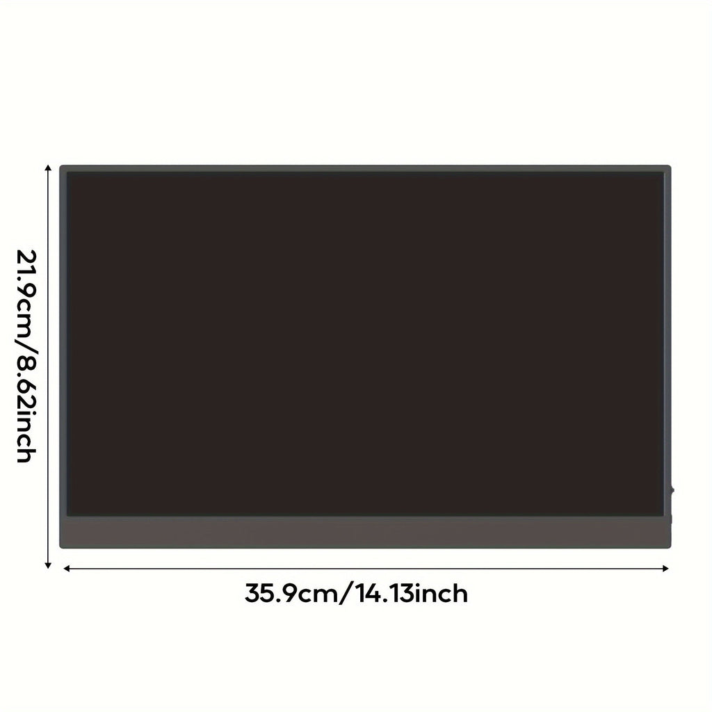 Trendbay 15.6" Portable Monitor – 1080P FHD IPS Display with USB-C & Dual Speakers