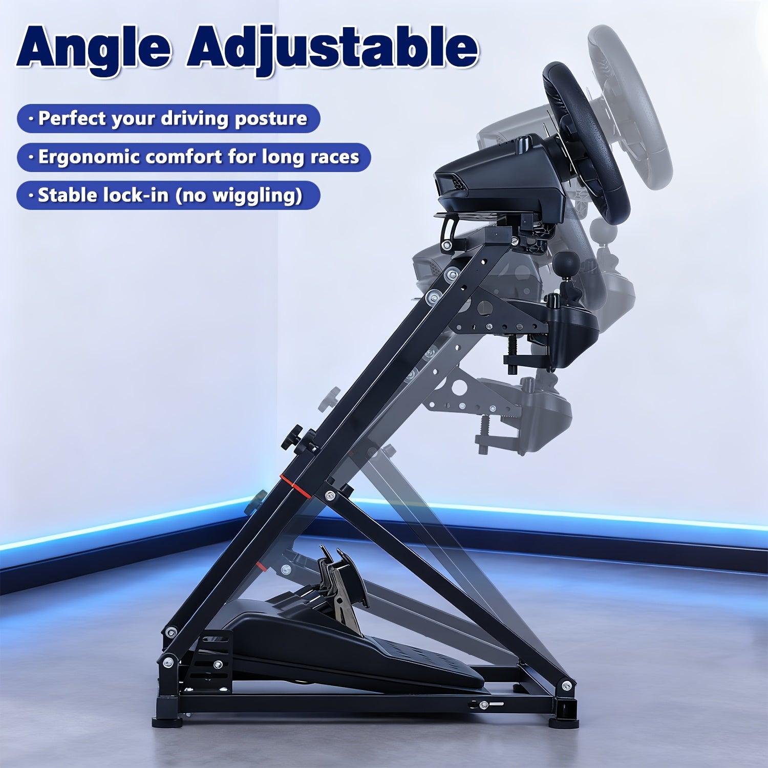 Trendbay Foldable Racing Wheel Stand Simulator for Logitech Thrustmaster