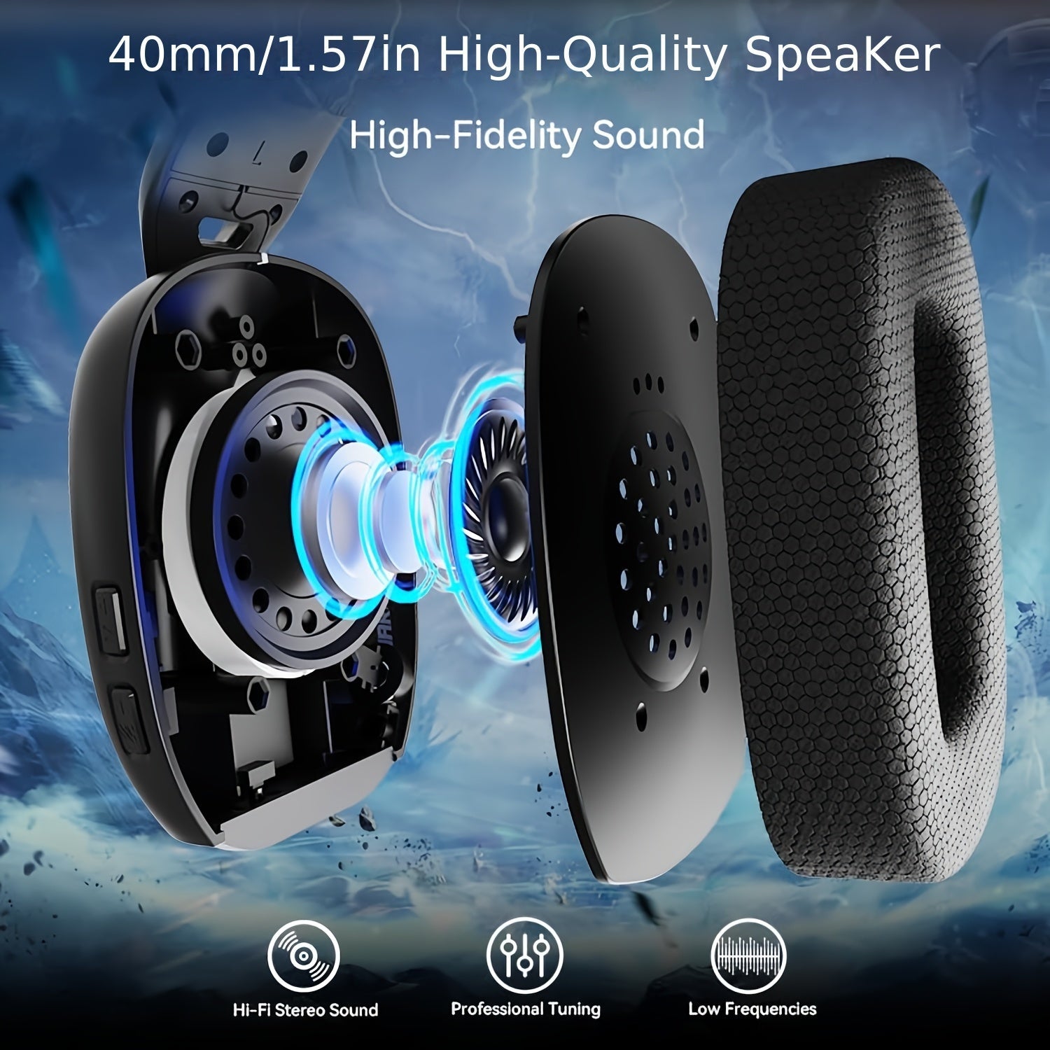 Trendbay L80PRO Wireless Gaming Headset Tri-Mode