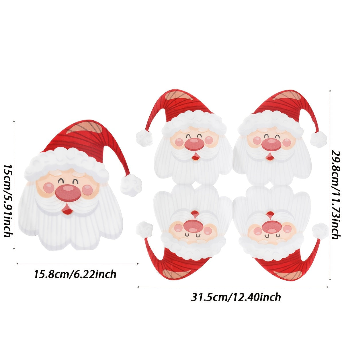 Trendbay Christmas Cartoon Santa Head Paper Napkins