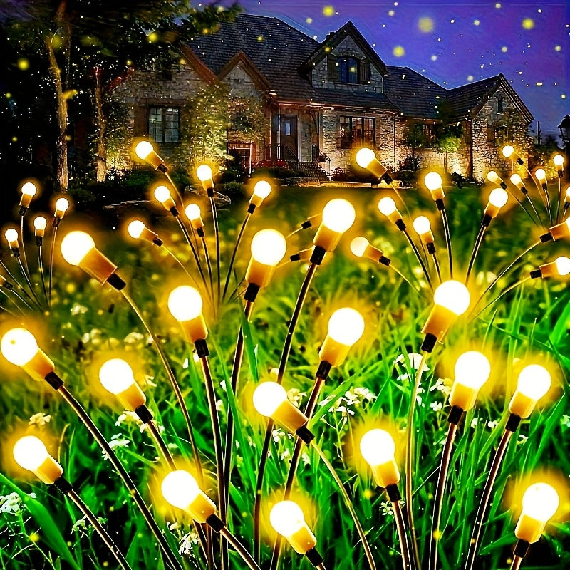 Trendbay 6-Head Warm White Solar Firefly Garden Light – 73cm