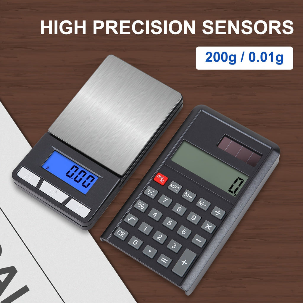 High Precision Digital Jewelry Scale – 0.01g Mini Portable Electronic Scale with LCD Display & Tare Function