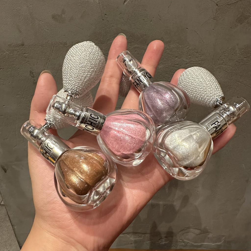 Trendbay Pink Pumpkin Bottle Highlighter Spray Fine Glitter Mist