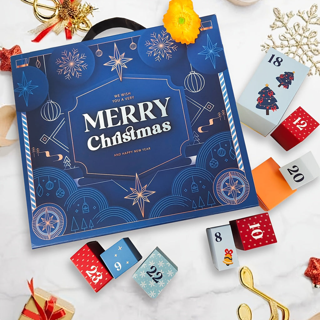 Trendbay Christmas Advent Calendar Countdown Gift Box with 24 Small Boxes