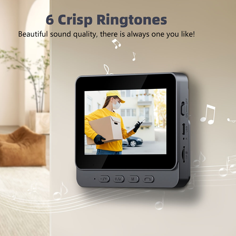 Trendbay Video Doorbell Camera – 4.3" HD Screen with Night Vision & Two-Way Audio