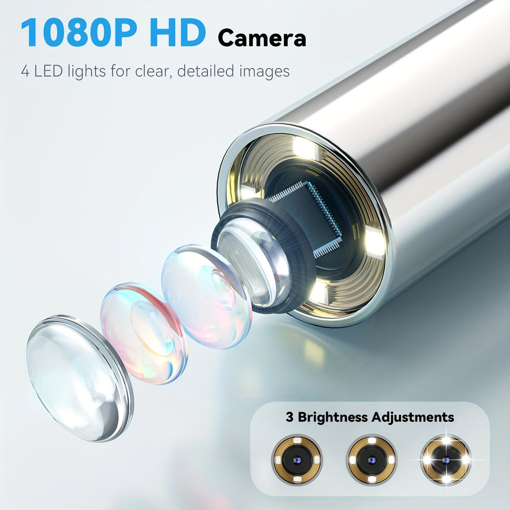 Trendbay 5-in-1 Smart Ear Camera – 1080P HD Visual Ear Cleaner with Screen & Tools