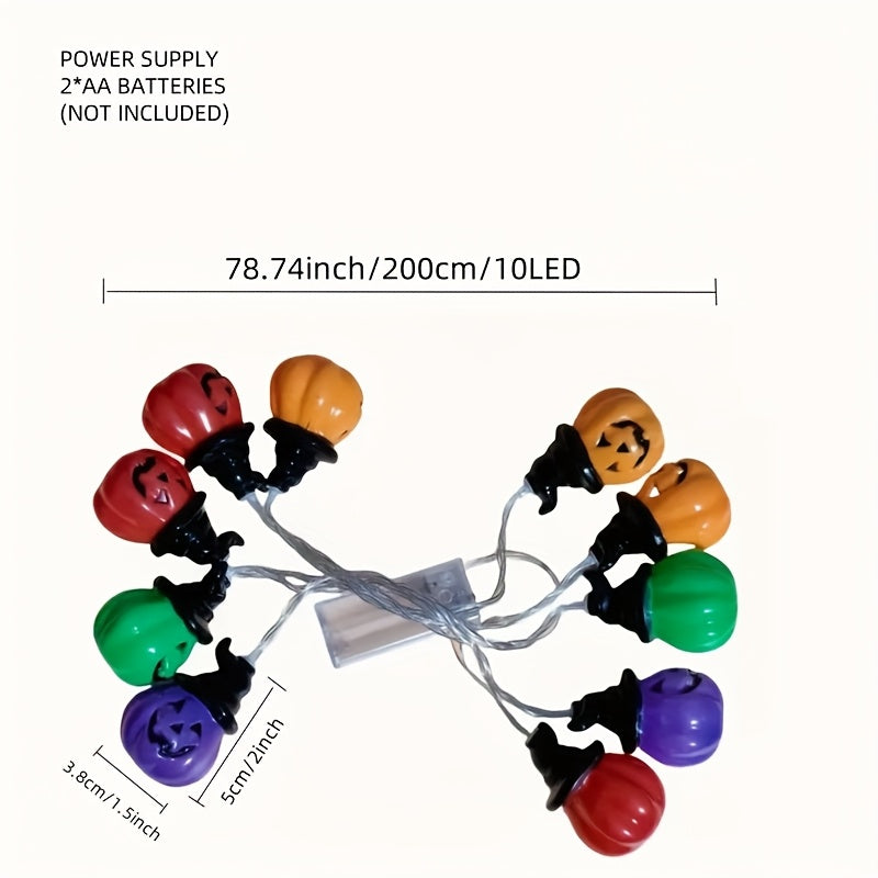 Trendbay Multicolor Pumpkin Bead String Lights 200cm 10LED