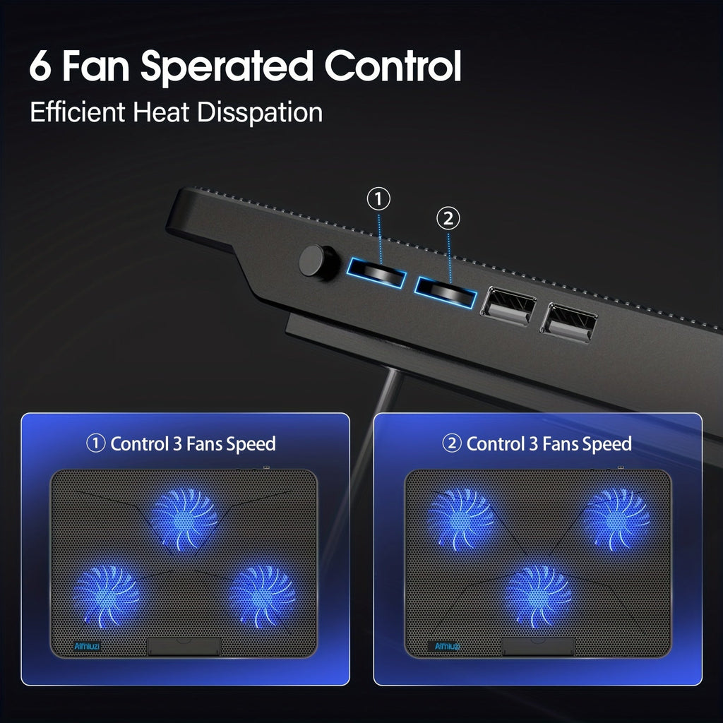 Trendbay Laptop Cooling Pad 6 Fans LED