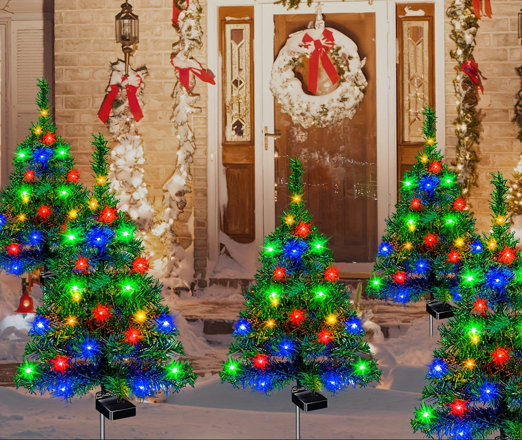 Trendbay 4-Piece Solar Christmas Tree Lights – IP65 Outdoor