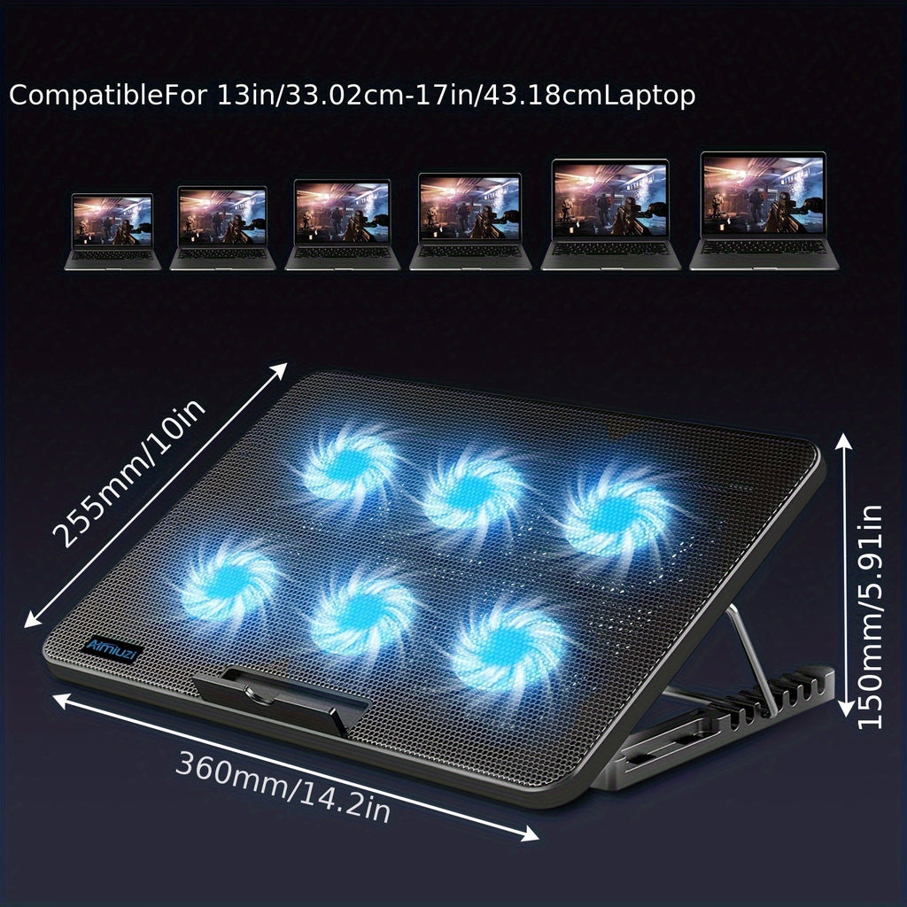 Trendbay Laptop Cooling Pad 6 Fans LED