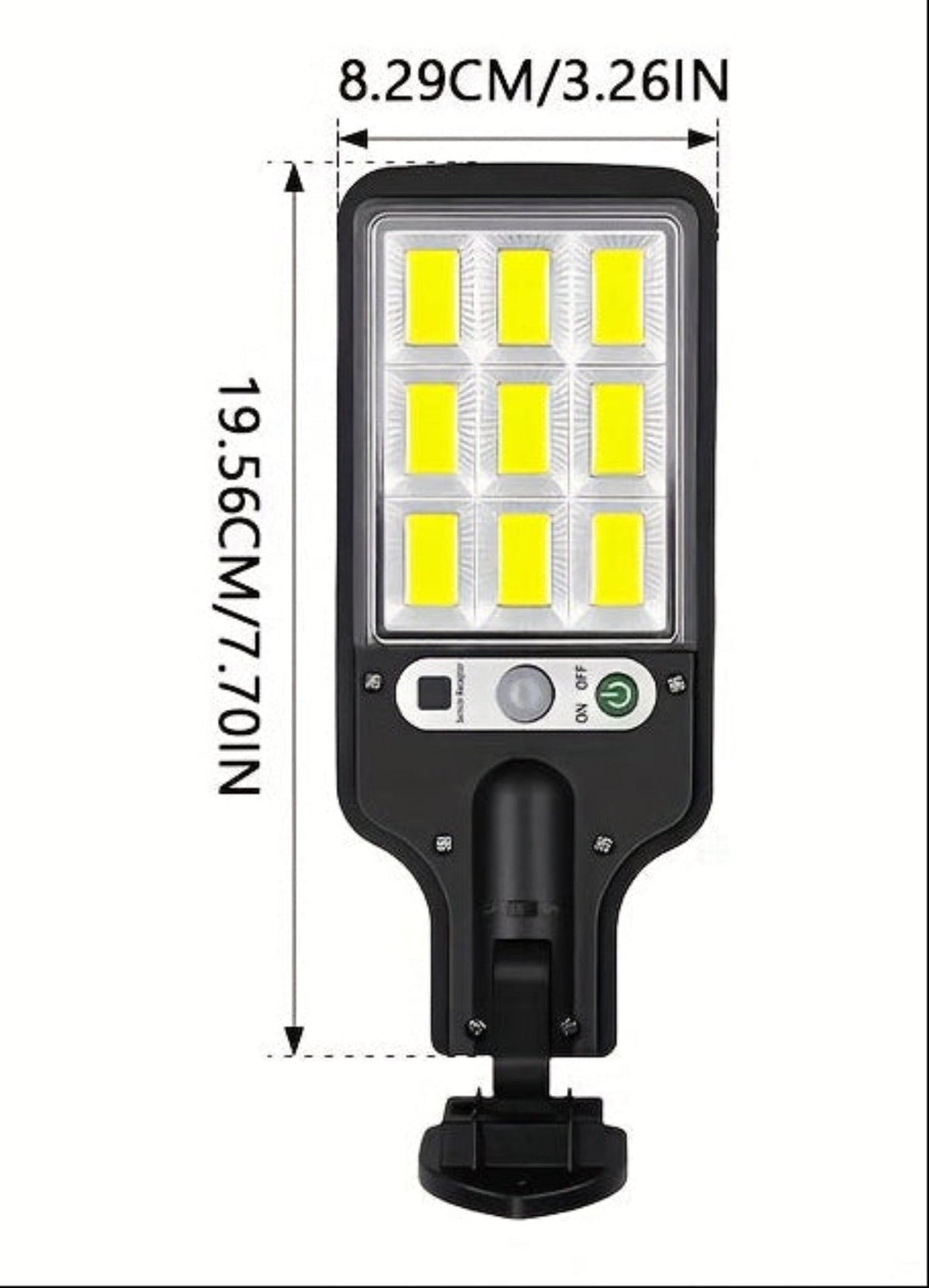 Trendbay 2-Pack Solar Outdoor Motion Sensor LED Wall Lamps
