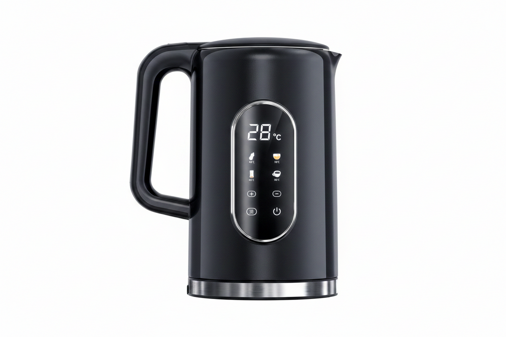 Trendbay 1.7L Smart Electric Kettle – 2200W Stainless Steel with Temp Control & Display