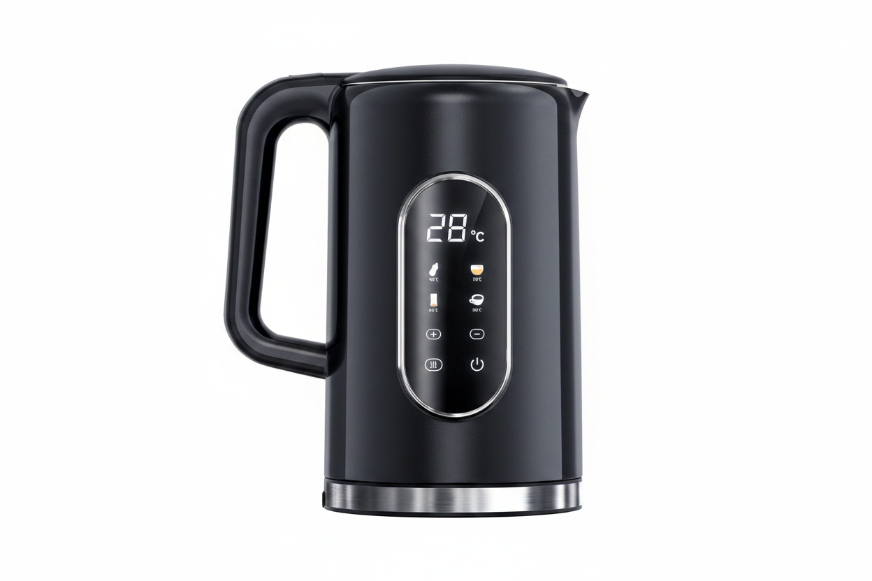 Trendbay 1.7L Smart Electric Kettle – 2200W Stainless Steel with Temp Control & Display