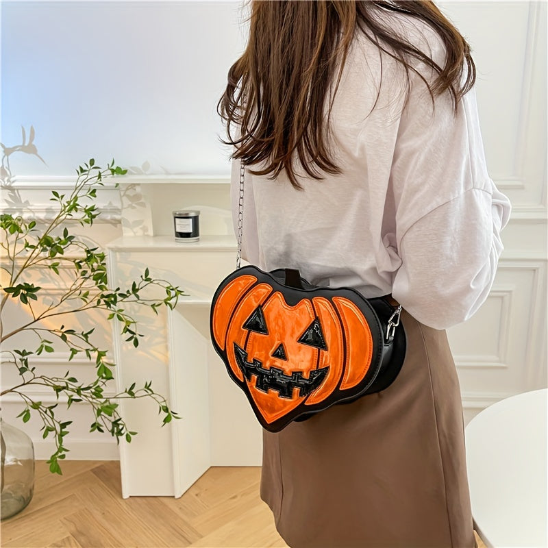 Trendbay Halloween Women’s Pumpkin Shoulder Bag – Orange
