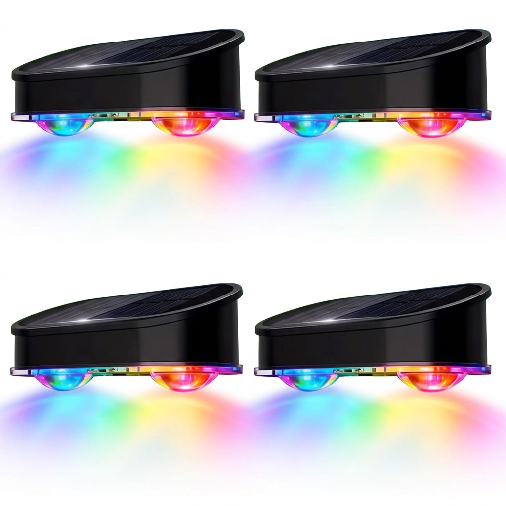 Trendbay 4 Pack Outdoor Solar Wall Lights IP44 Rated Fence