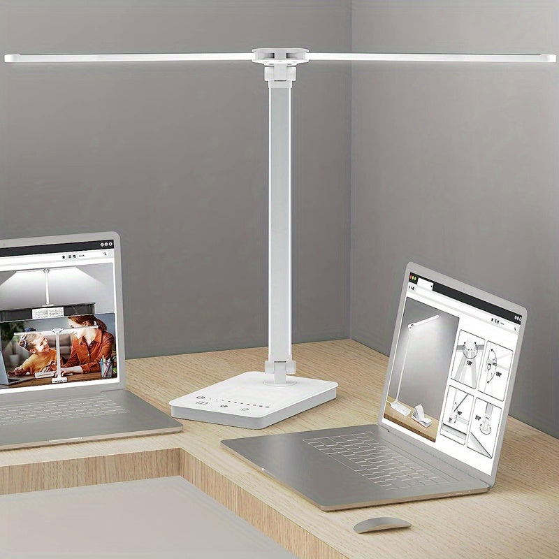 Trendbay Double Head LED Desk Lamp – 50 Modes, Touch Control & Smart Memory