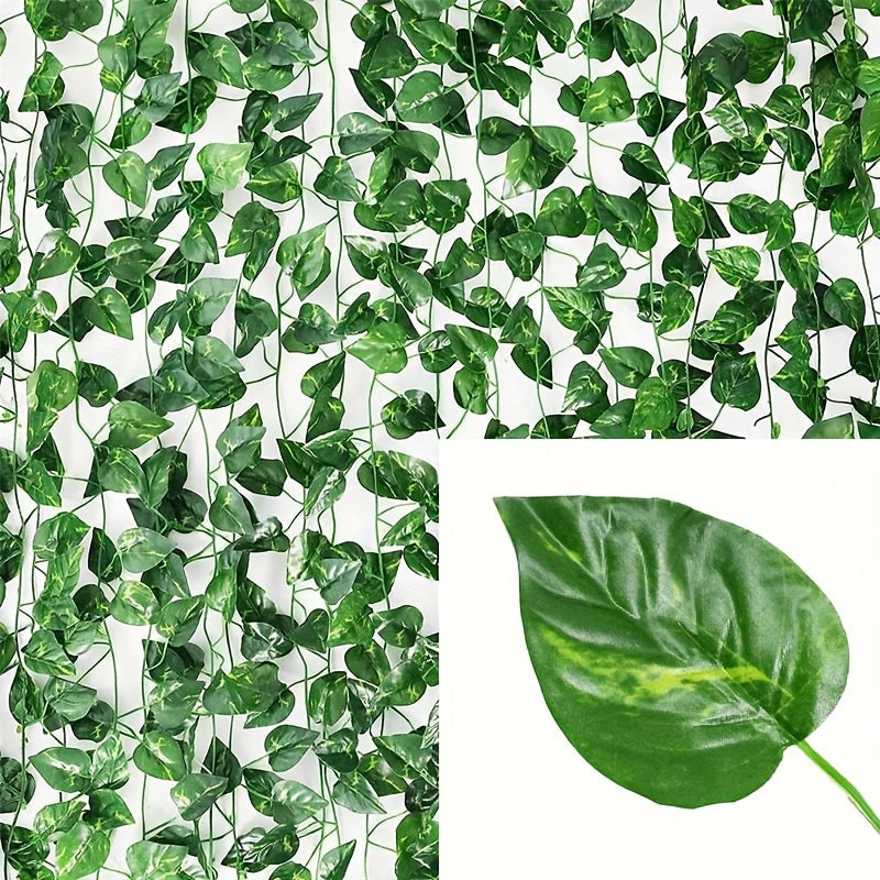 Trendbay 12pcs Artificial Ivy Vine Garland Set 120cm Green Leaf