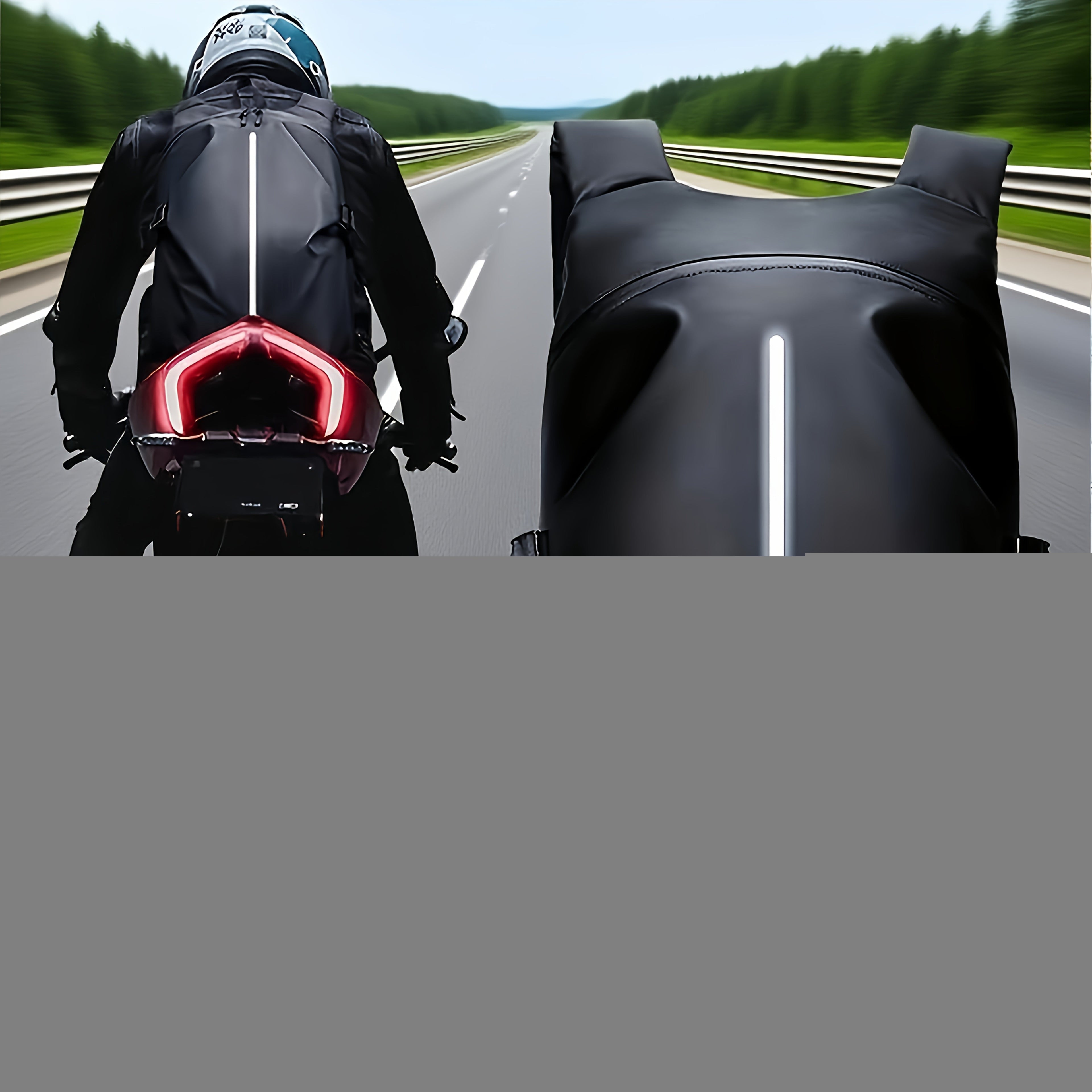 Trendbay Motorcycle Travel Backpack with Helmet Storage