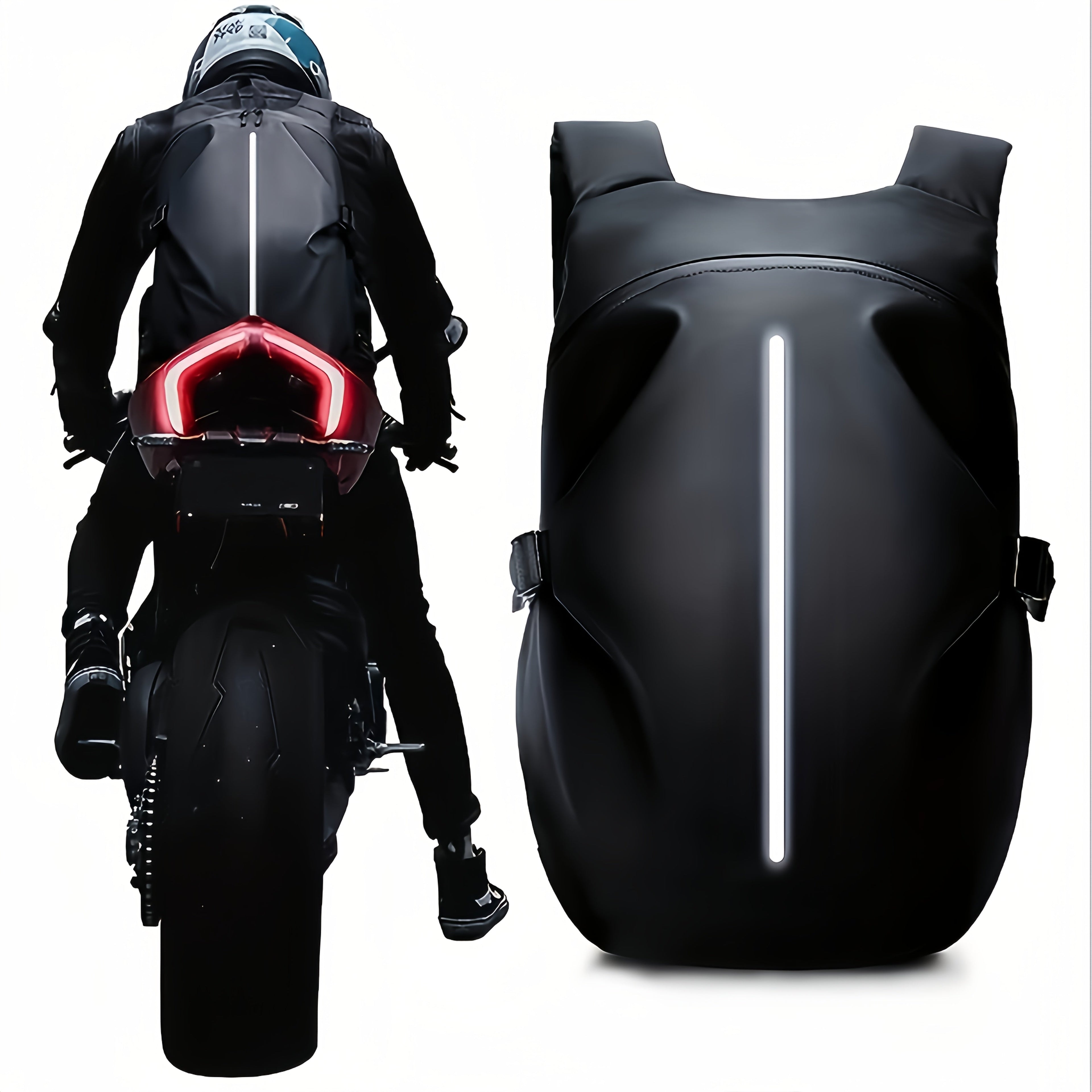 Trendbay Motorcycle Travel Backpack with Helmet Storage