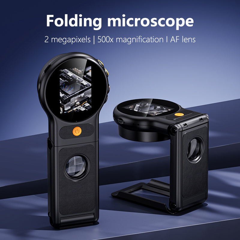 Trendbay 500X Portable Digital Microscope – Auto Focus USB Rechargeable Handheld Microscope for PC & Mobile