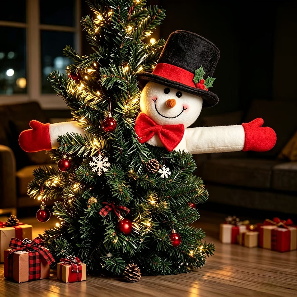 Trendbay Christmas Decoration Classic White Cotton Snowman
