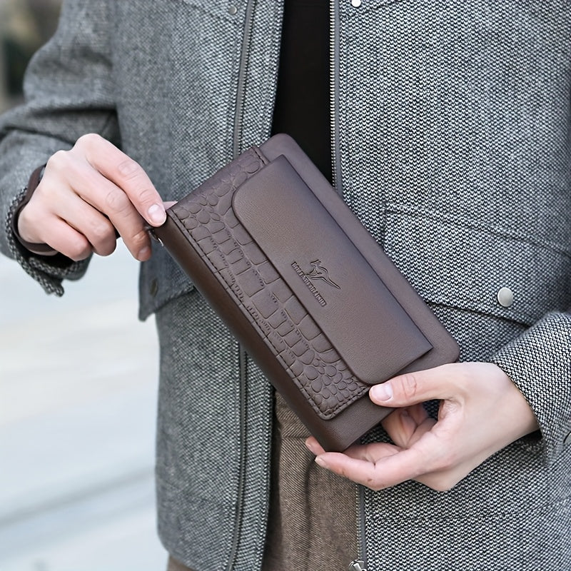 Trendbay Men's Double-Zip Clutch Wallet
