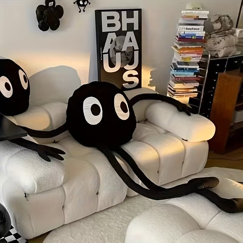Trendbay 32-Inch Tall Black Coal Ball Plush Doll Cushion
