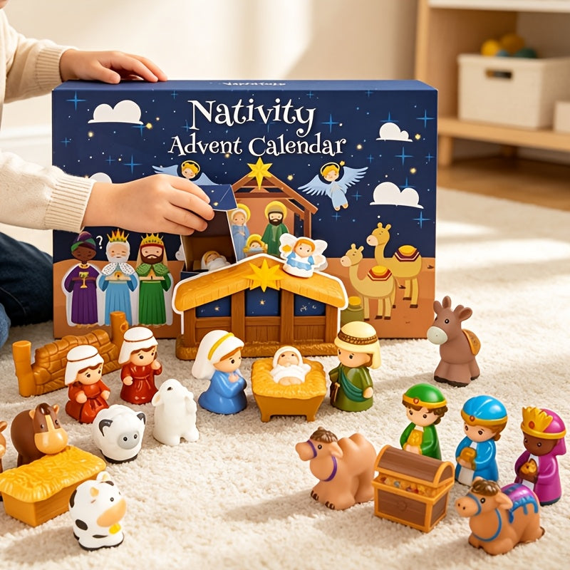 Trendbay 2026 Nativity Advent Calendar 24-Day Christmas Countdown
