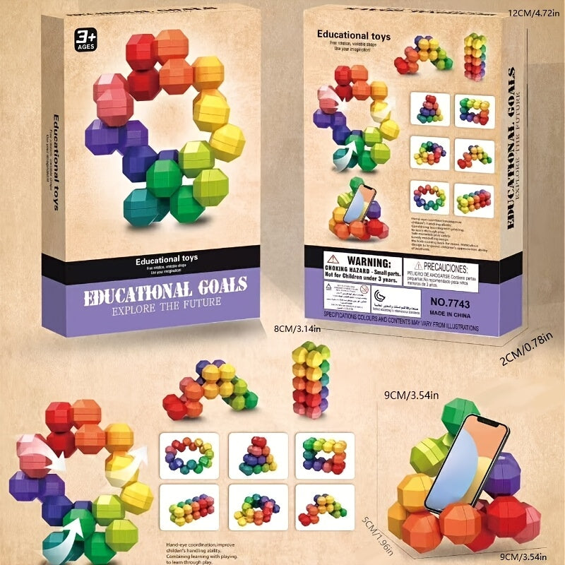 Trendbay 20pcs Magnetic Puzzle Ball Set – Plastic 3D DIY