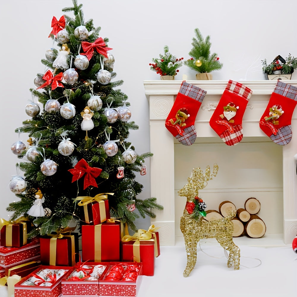 Trendbay 14-Piece 7.5CM Traditional Round Christmas Ball Ornaments