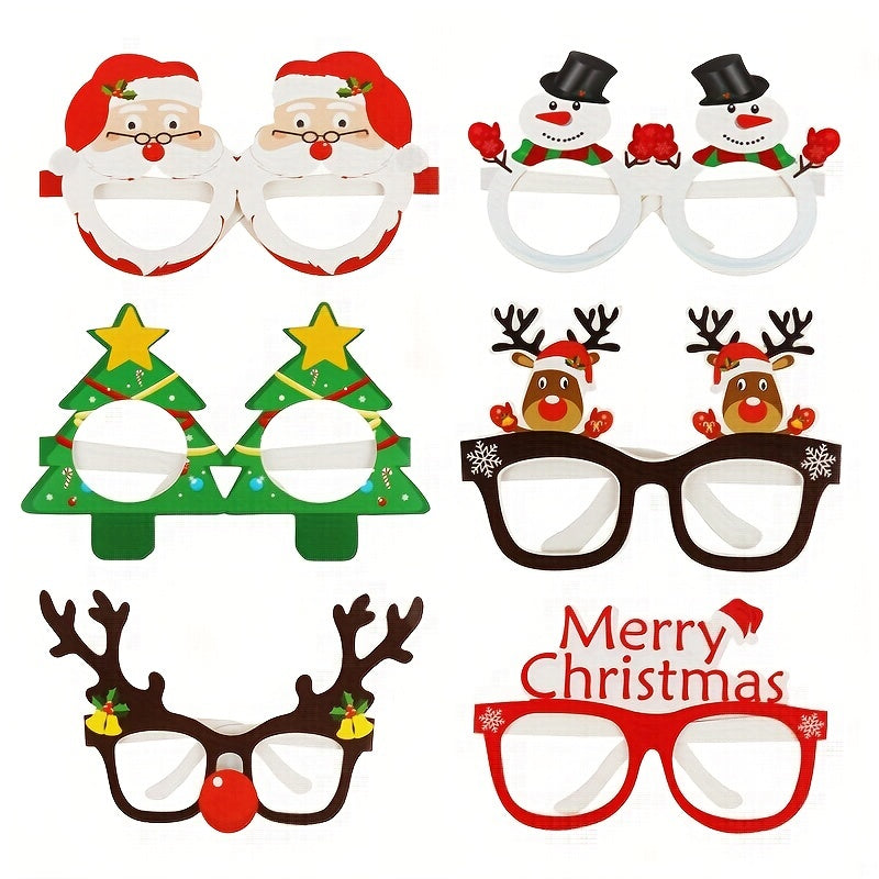 Trendbay Christmas Paper Glasses Photo Props
