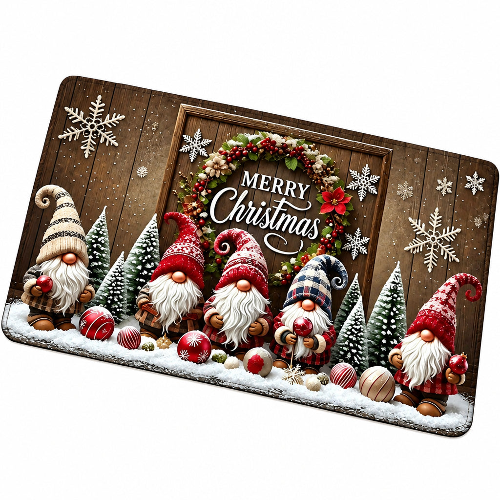 Trendbay Santa Claus Christmas Doormat Non-Slip Machine-Washable