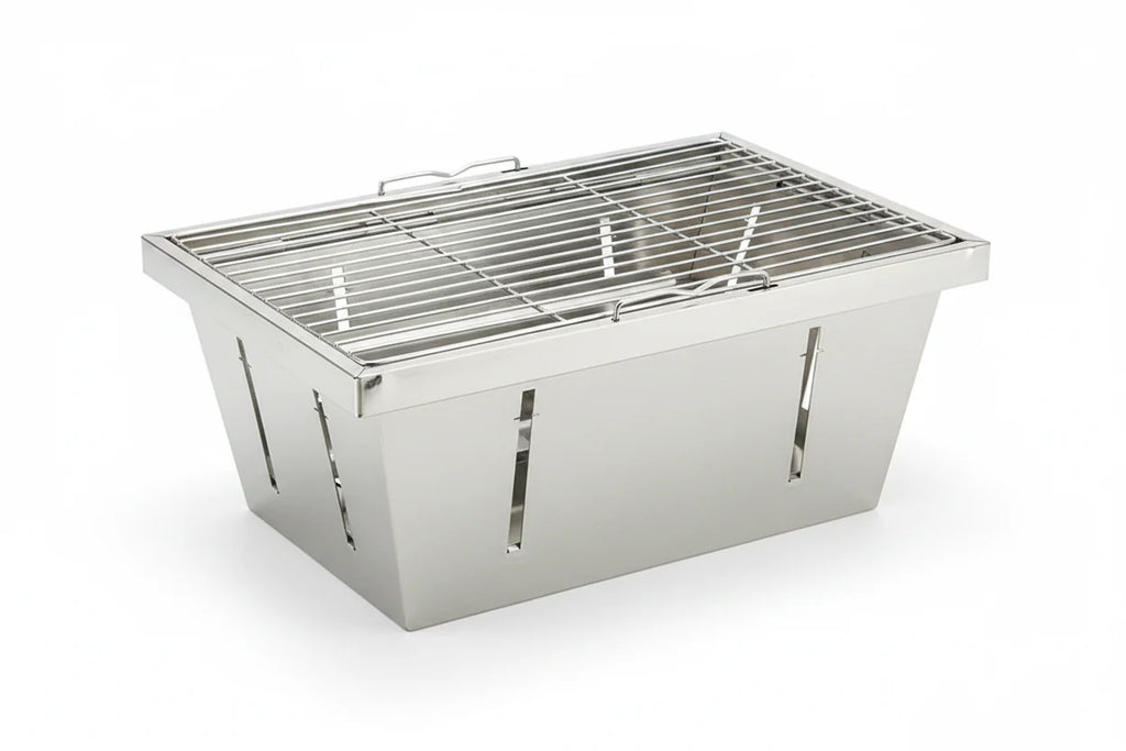 Trendbay Portable Stainless Steel Folding Camping BBQ Grill