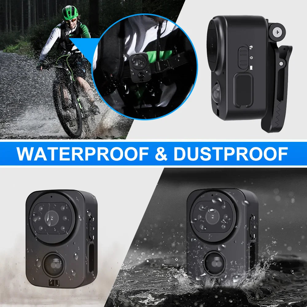 Trendbay PD01 Mini Body Camera – Waterproof HD Sport DV Wearable Recorder