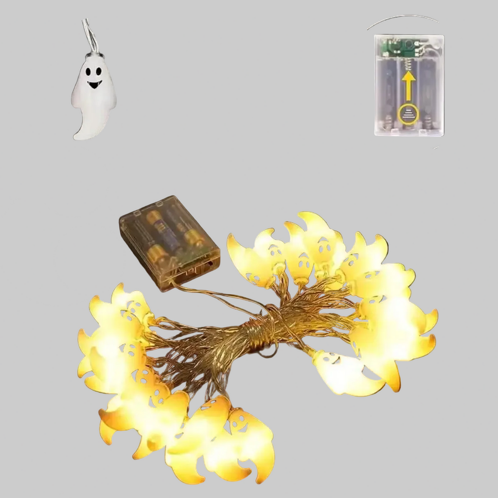 Trendbay 3M 20LED Ghost Halloween String Lights Battery-Powered