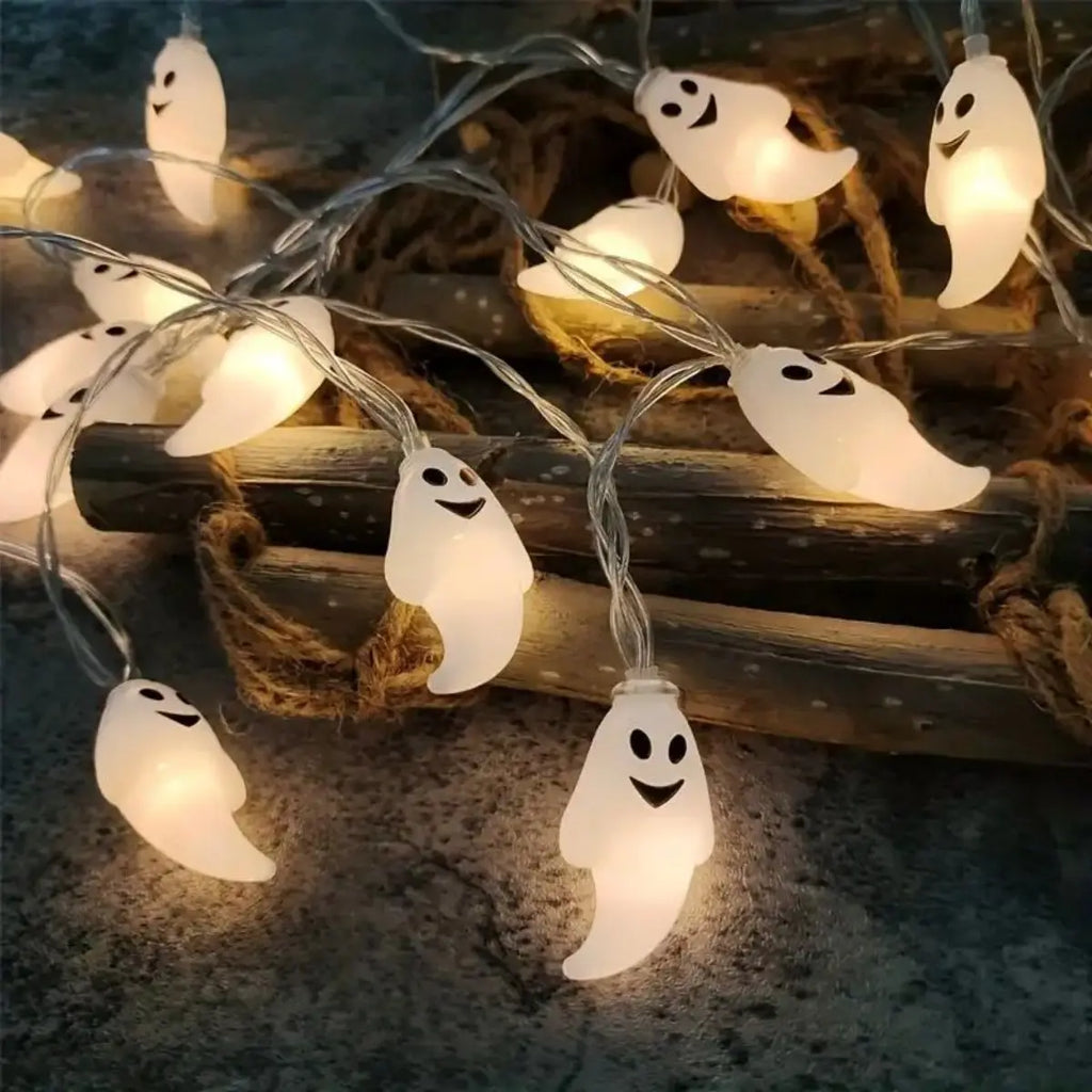 Trendbay 3M 20LED Ghost Halloween String Lights Battery-Powered