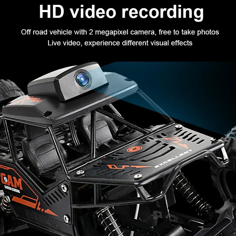 Trendbay RC Stunt Car with HD Camera – FPV WiFi Remote Control 1:18 Climbing SUV Toy