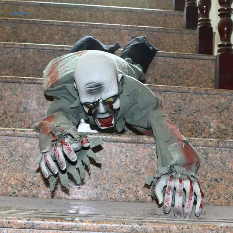 Trendbay Halloween Crawling Ghost Zombie Prop with LED Eyes